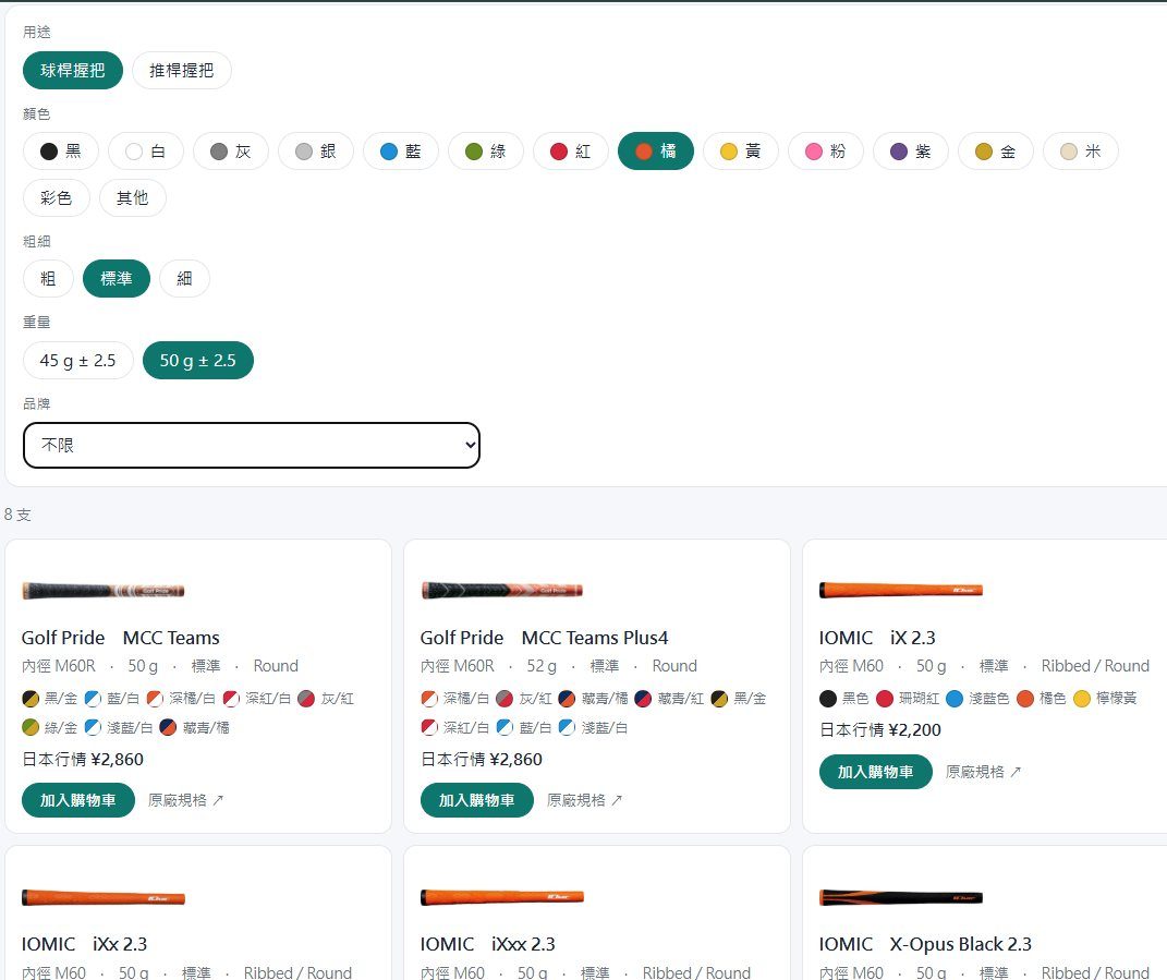 一個好用的握把查詢