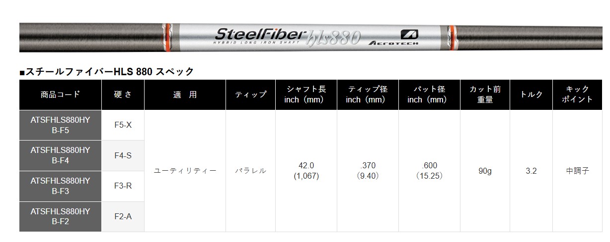 SteelFiber 小雞腿專用桿身 HLS 系列
